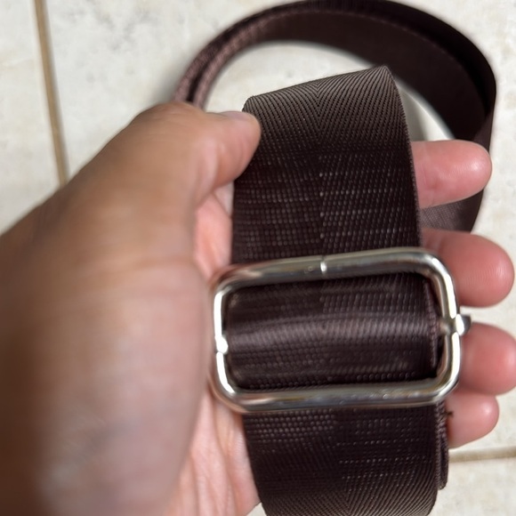 Brown with Silver Hardware - Men or Women’s Duffle Bag / Crossbody Bag Strap - Picture 4 of 4